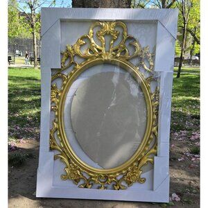 European Style Wall Oval Wall Picture Frame, Gold